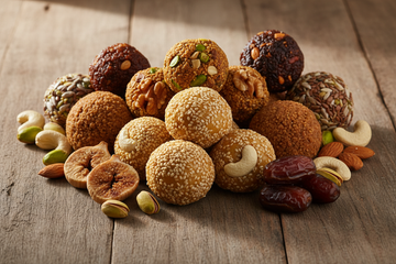 Naturally Sweetened Laddus (No sugar, No Jaggery)