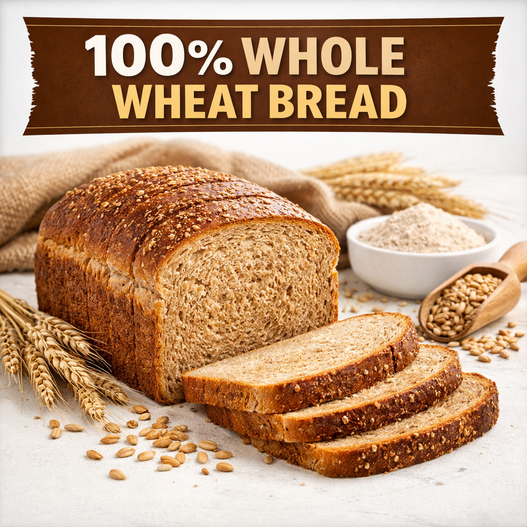 100% Whole Wheat Bread