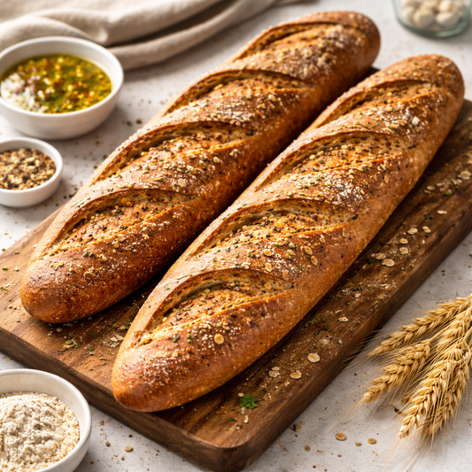100% Whole Wheat Baguette