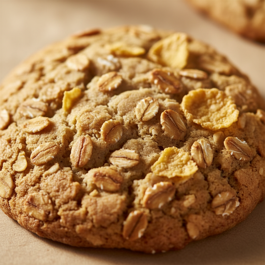 oats and corn flex toping hand made cookie