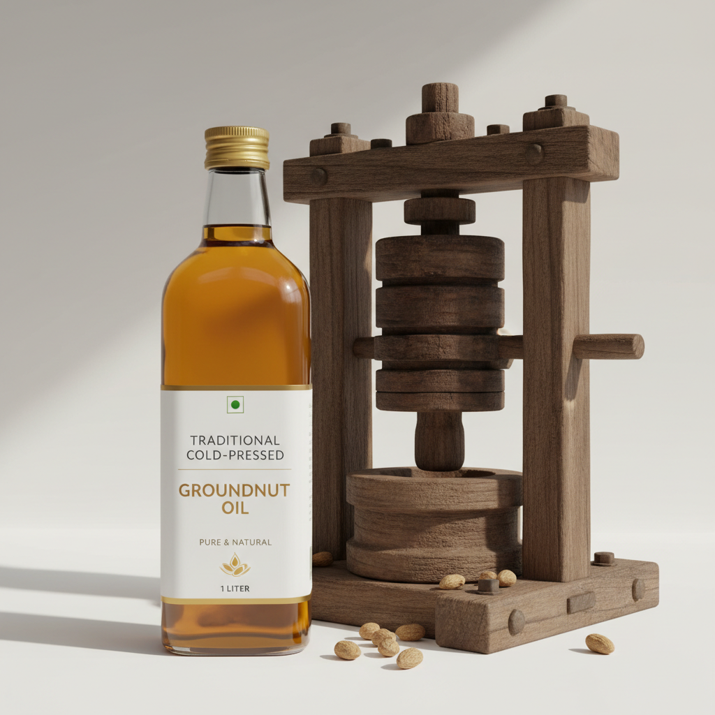 pure groundnut oil 1 ltr with wood pressed machine